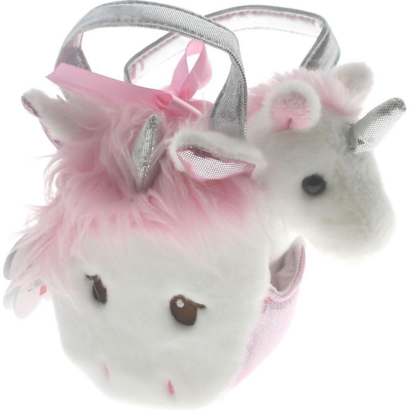 Cotton Candy  Fancy Pals Bag With White Unicorn