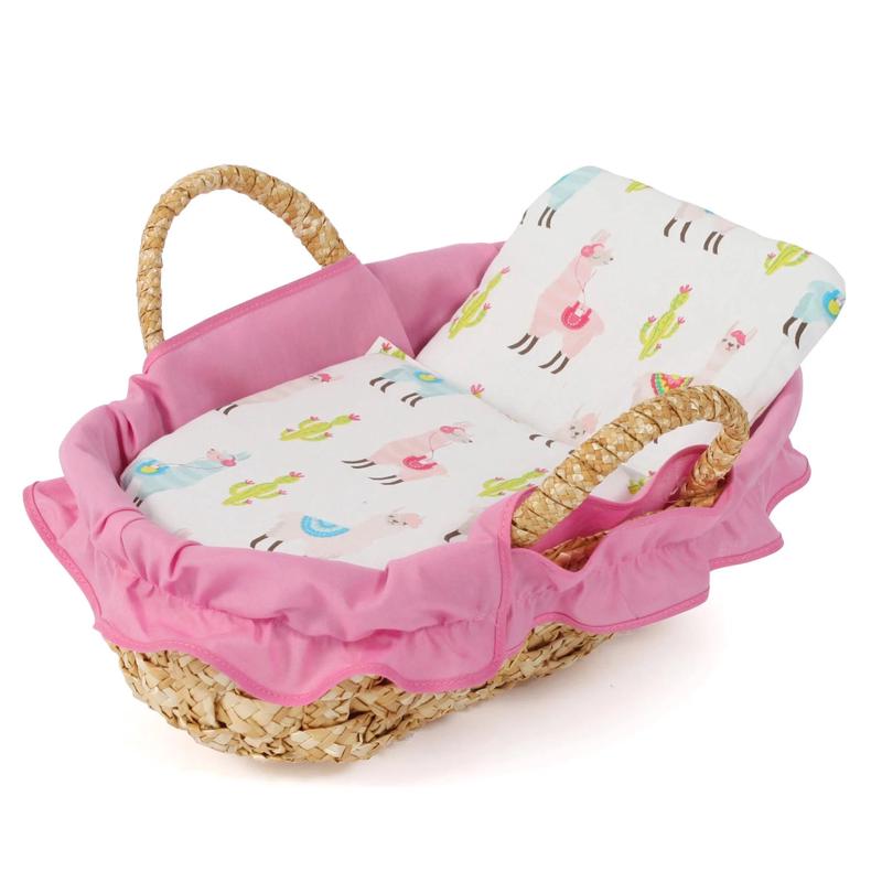 Bayer Chic Wicker Doll Carrier Basket 40cm