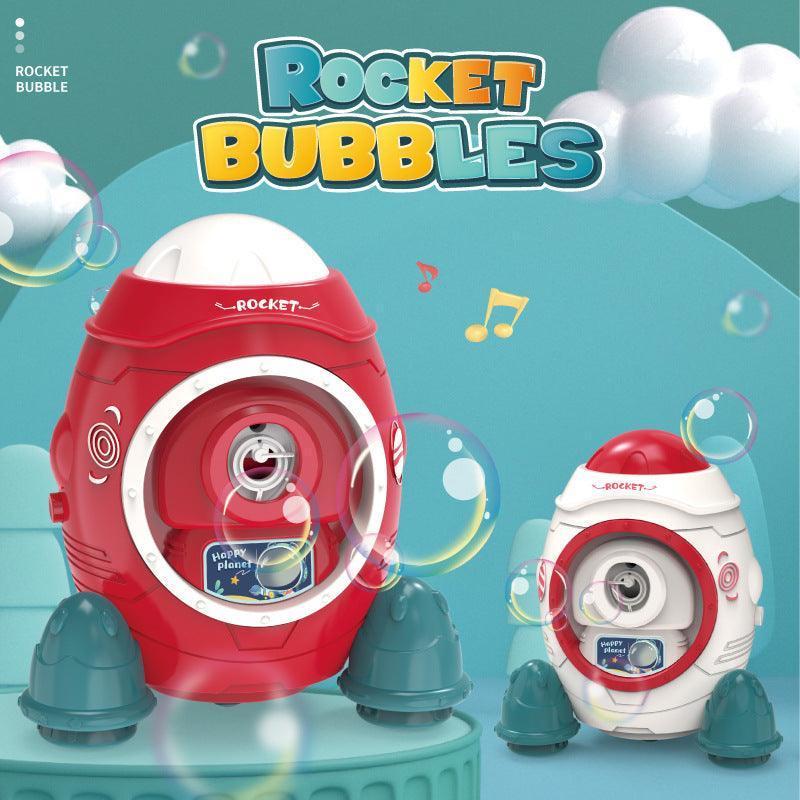 Space Rocket Bubble Machine with Lights and Sounds